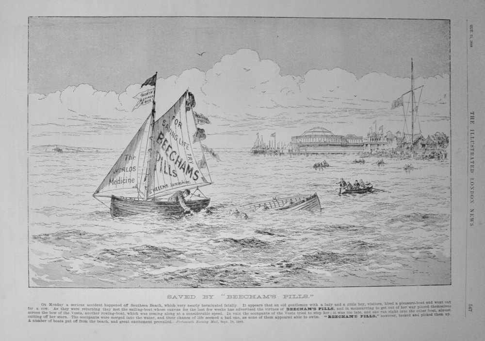 "Beecham's Pills" Advert - 1889