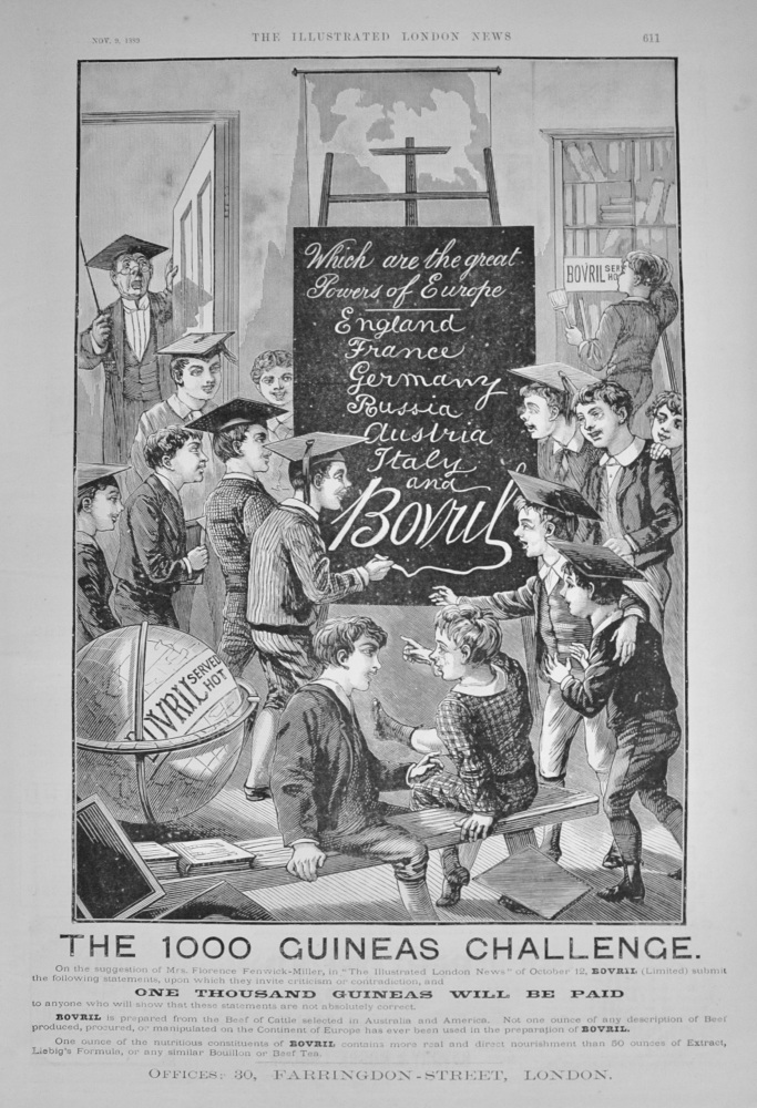 "BOVRIL" Advert - 1889