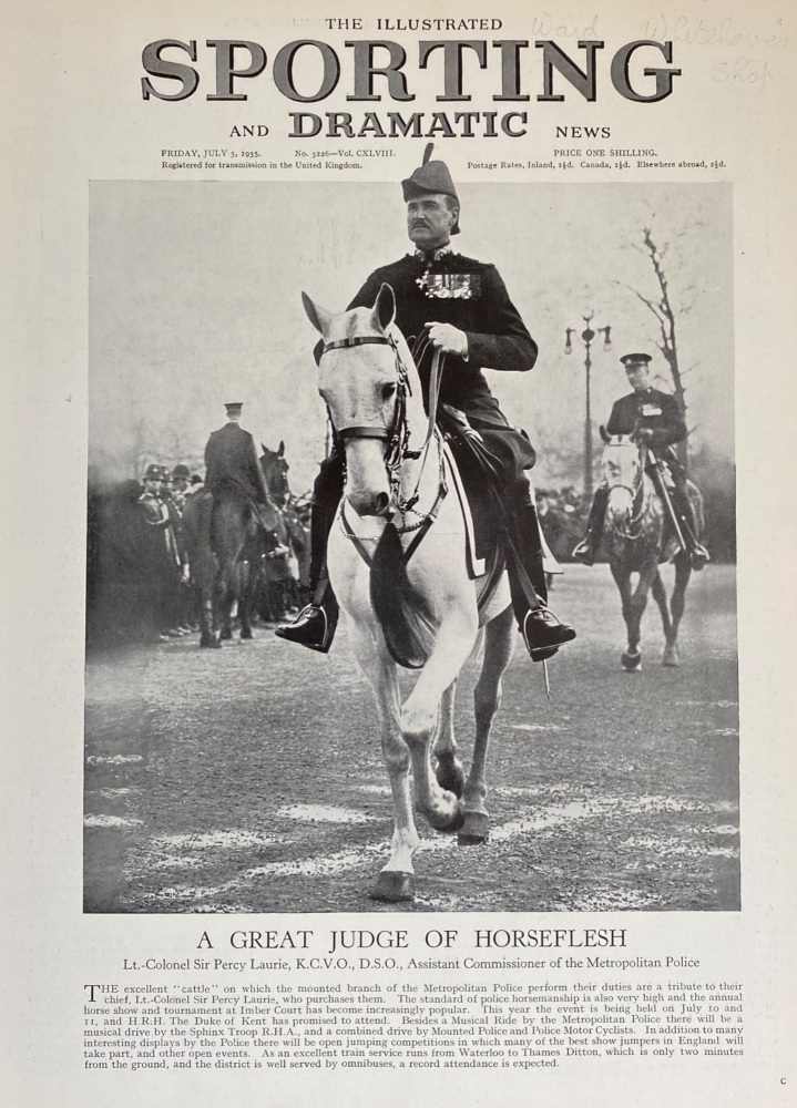 The Illustrated Sporting and Dramatic News,  July 5th, 1935.