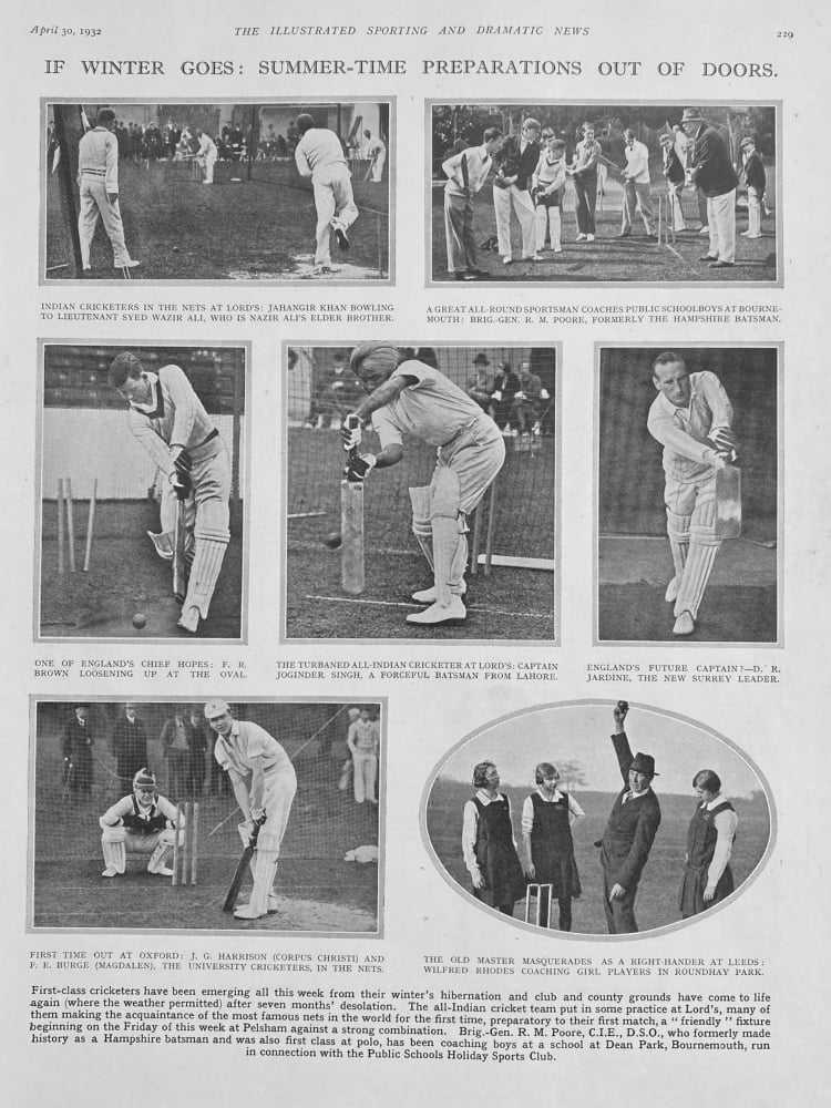 If Winter Goes :  Summer-Time Preparations Out of Doors.  (Cricket).