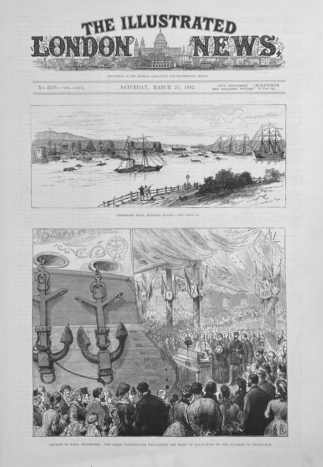 The Illustrated London News - March 25, 1882