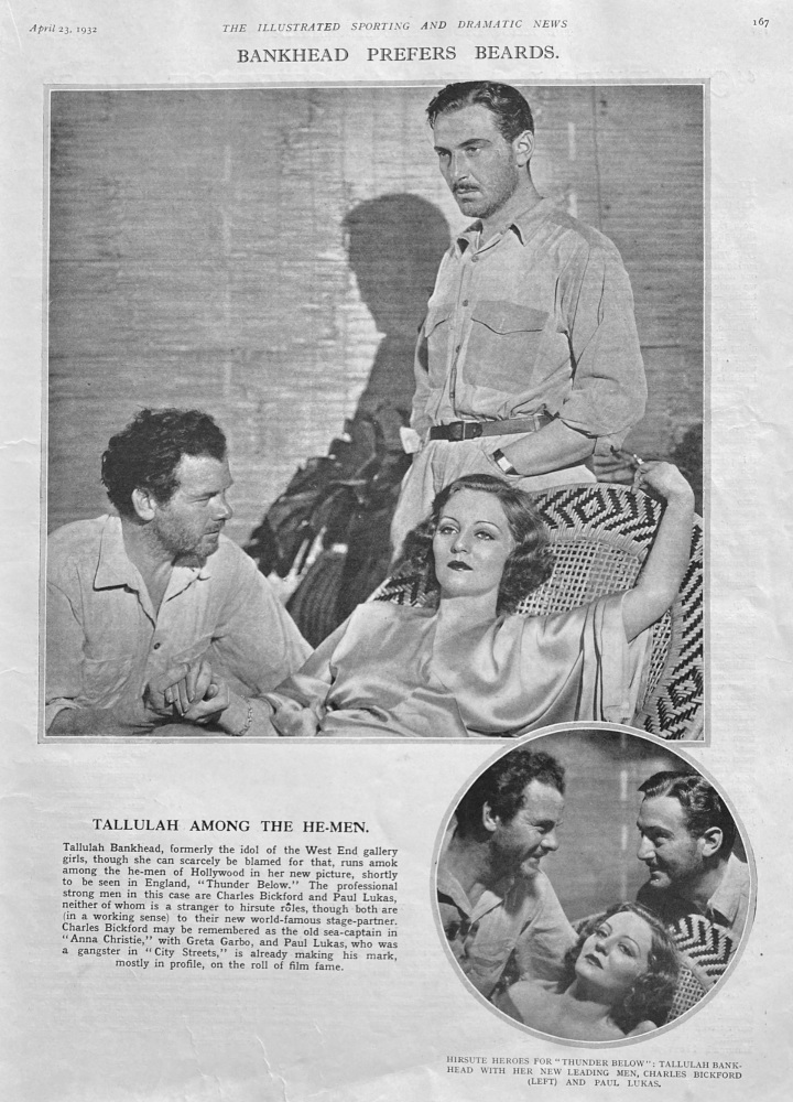 Tallulah Bankhead.  1932.
