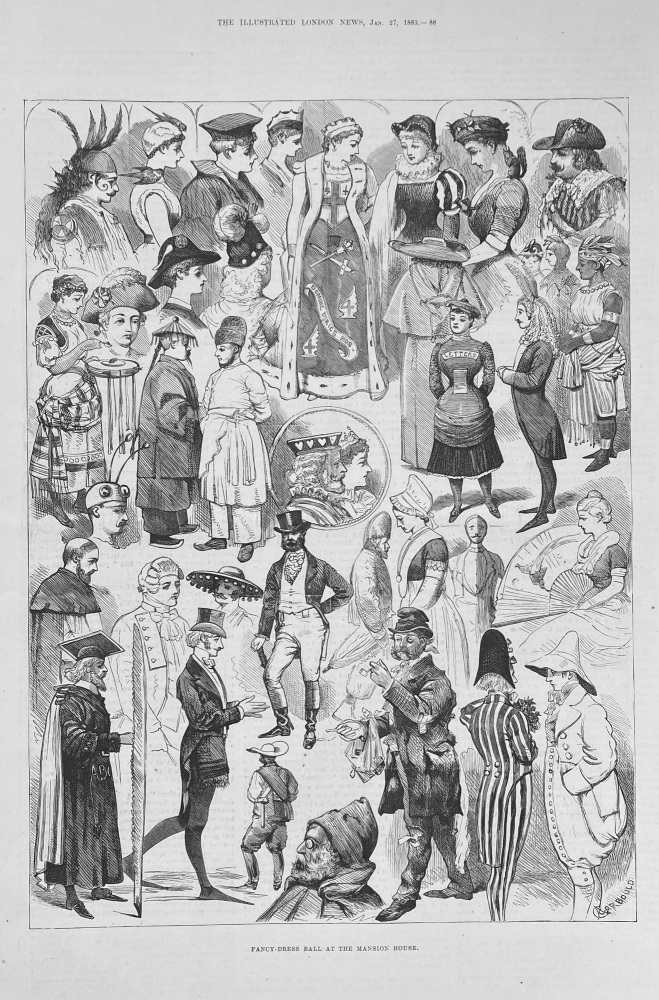 Fancy Dress Ball at the Mansion House - 1883