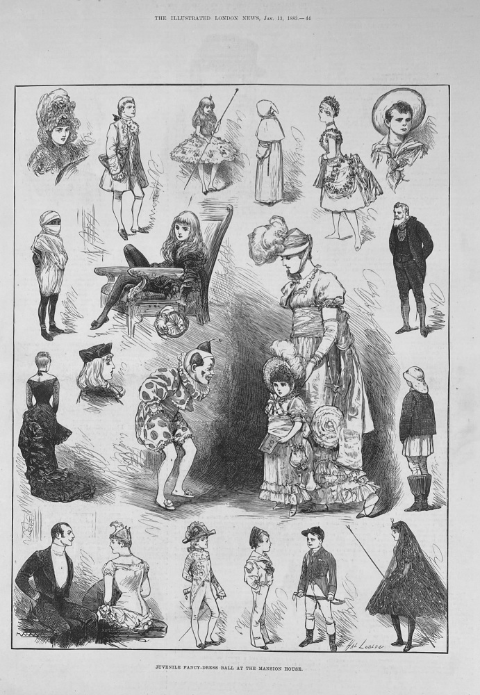Juvenile Fancy Dress Ball at the Mansion House - 1883