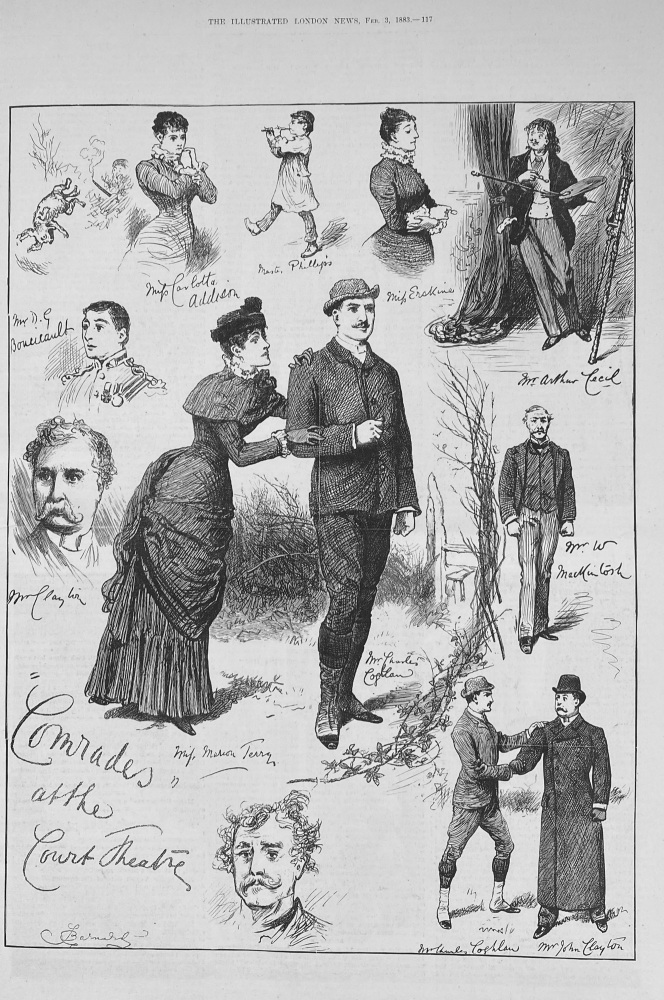 "Comrades" at the Court Theatre - 1883