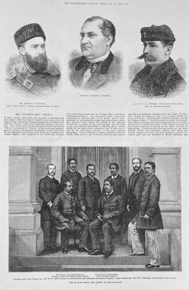 The Envoys from the Queen of Madagascar - 1883