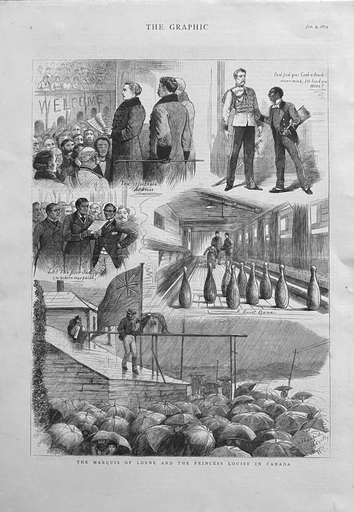 The Marquis of Lorne and the Princess Louise in Canada,  1879.