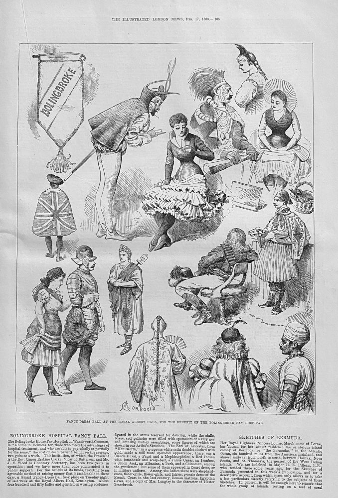 Bolingbroke Hospital Fancy Ball - 1883