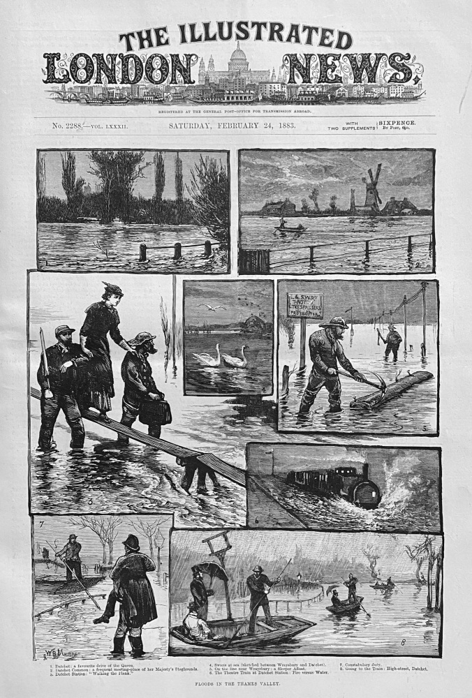 Floods in the Thames Valley - 1883