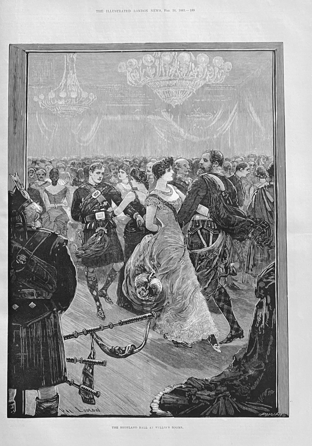 The Highland Ball at Willis's Rooms - 1883