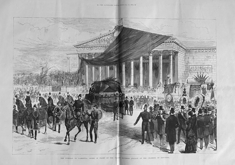 The Funeral of Gambetta - 1883