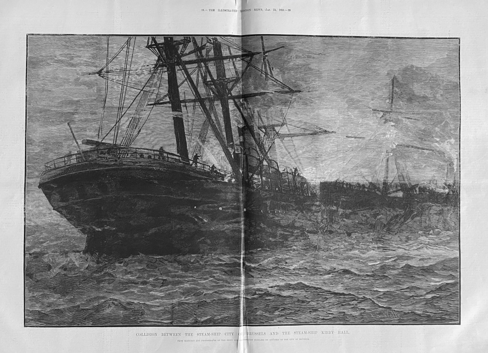 Loss of an Atlantic Steamship - 1883