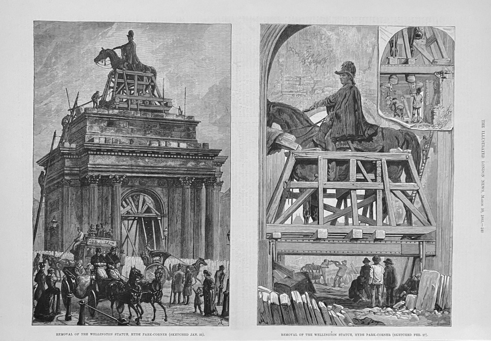Removal of the Wellington Statue - 1883