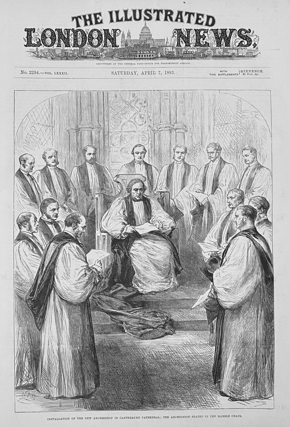 The Installation of the New Archbishop - 1883