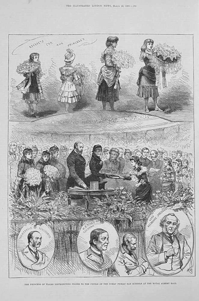 The Girls' Public Day School at the Royal Albert Hall - 1883