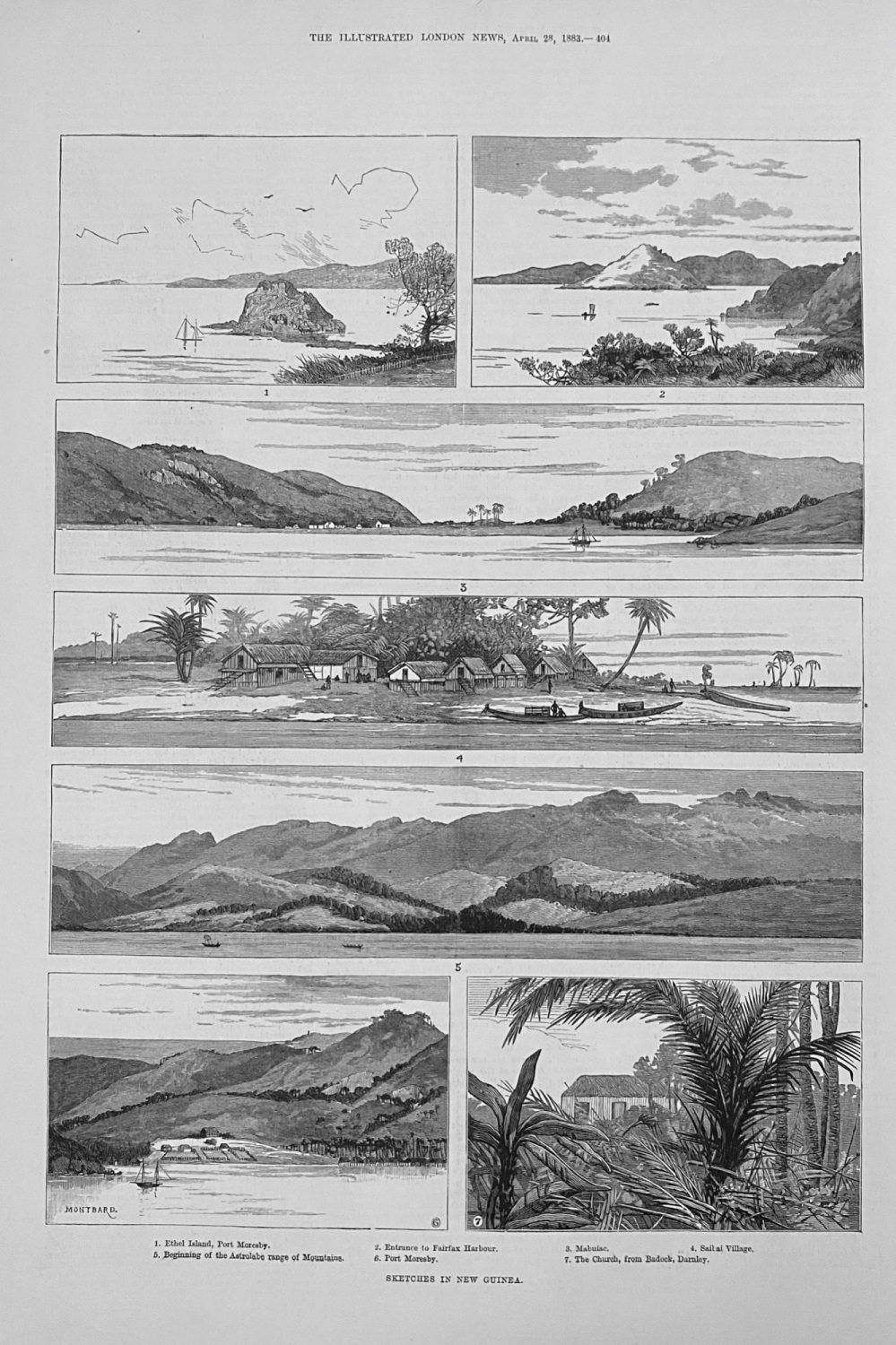 Sketches in New Guinea - 1883