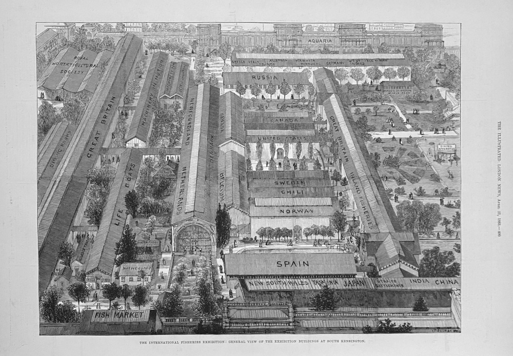 The International Fisheries Exhibition Buildings - 1883