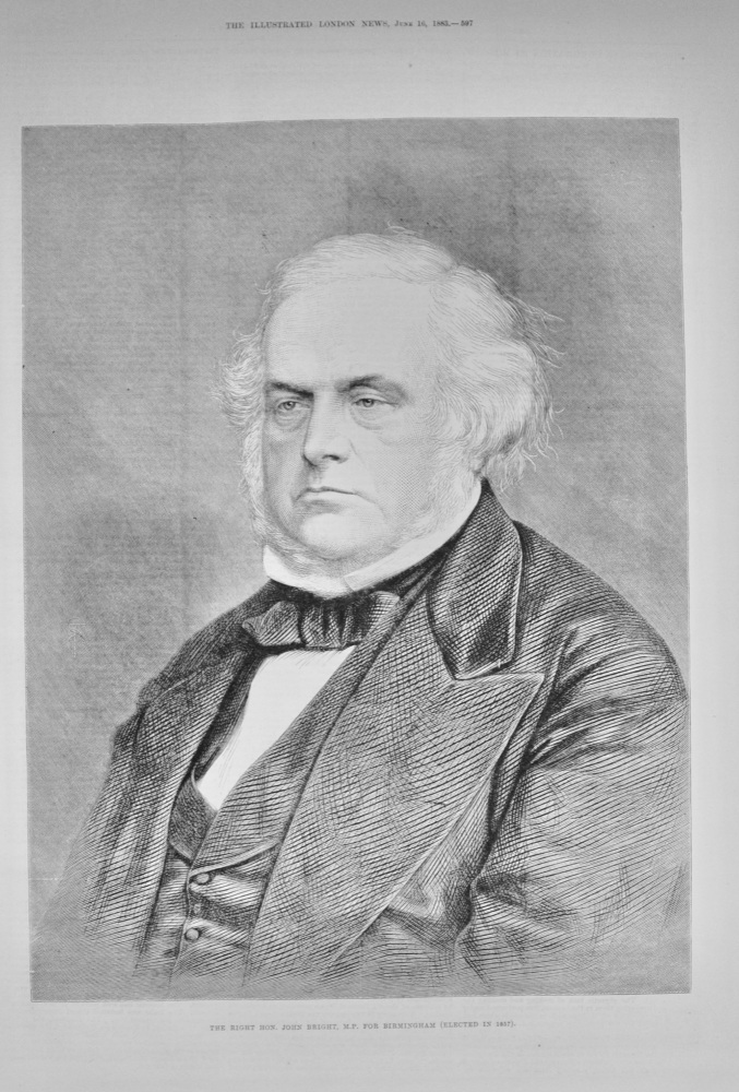 Mr Bright at Birmingham - 1883