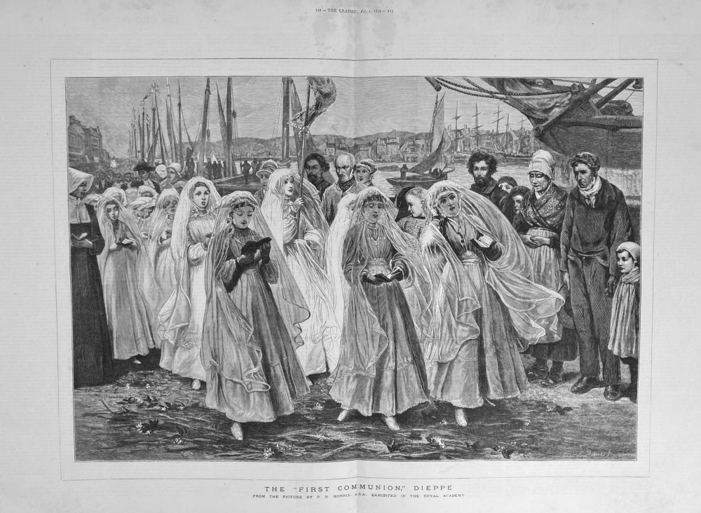 The "First Communion,"  Dieppe.  1879.