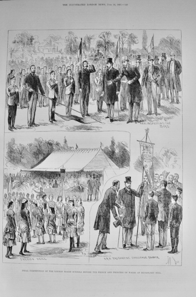 Drill Competition at Buckhurst Hill - 1883