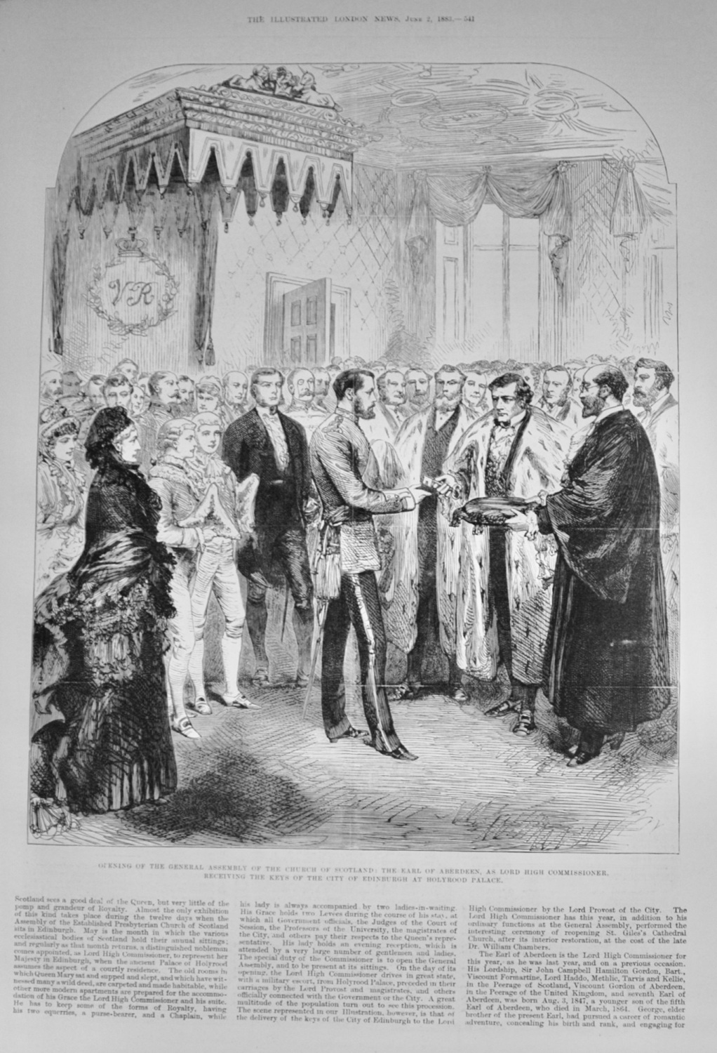 Opening of the General Assembly of the Church of Scotland - 1883