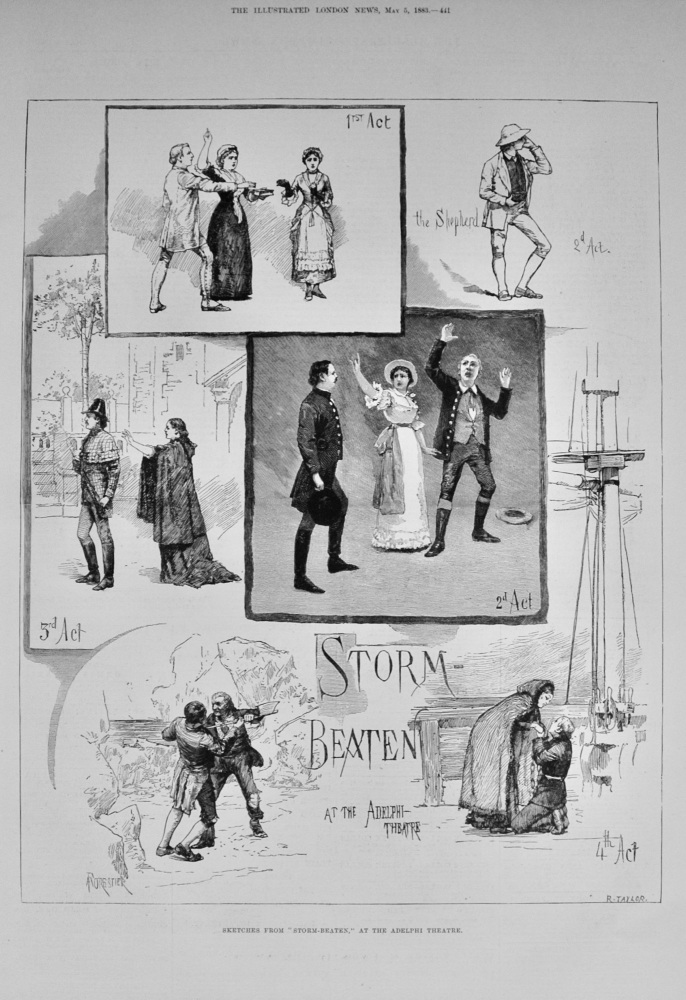 "Storm Beaten," at the Adelphi Theatre - 1883