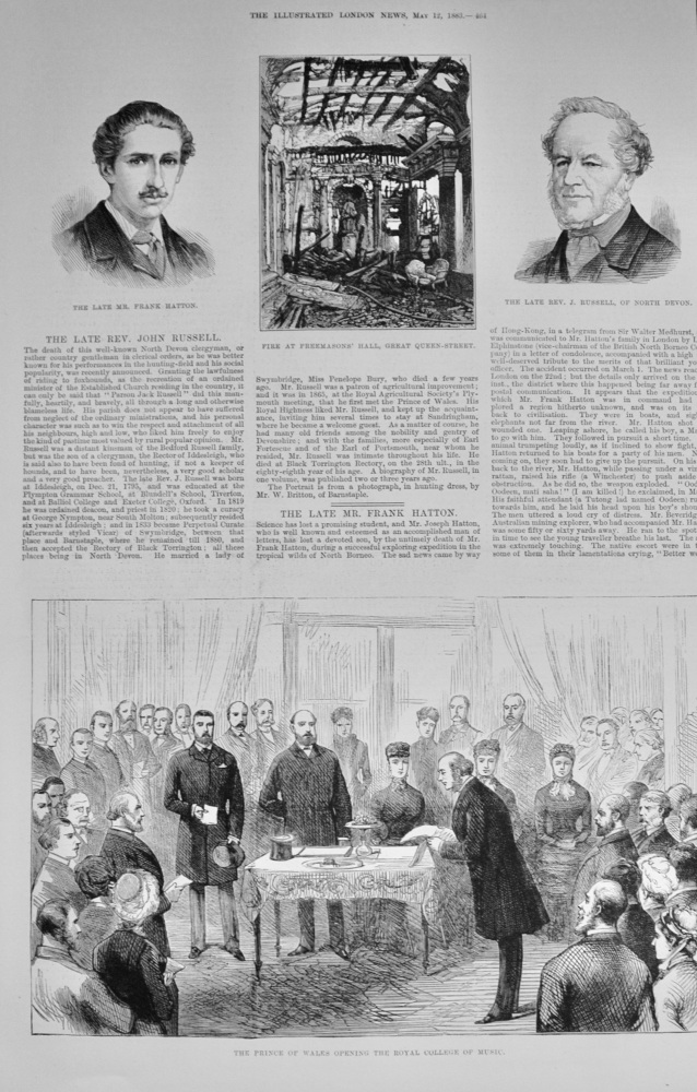 The Royal College of Music - 1883