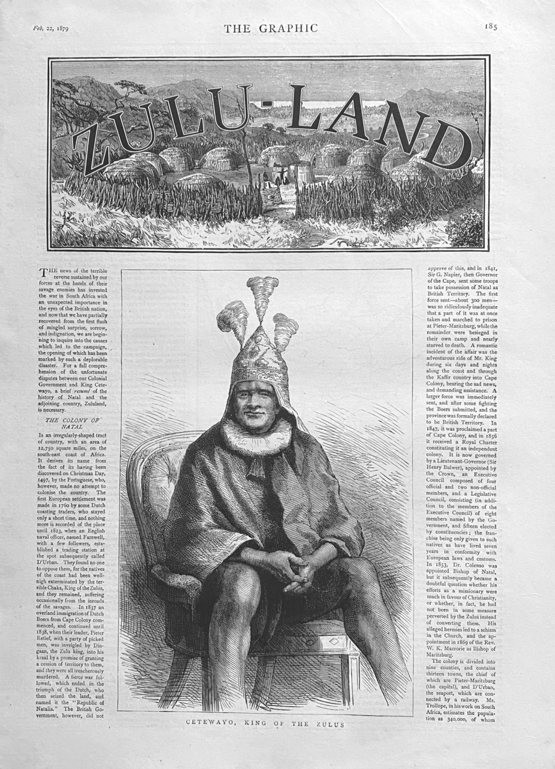 Zulu-Land.  February 22nd 1879.