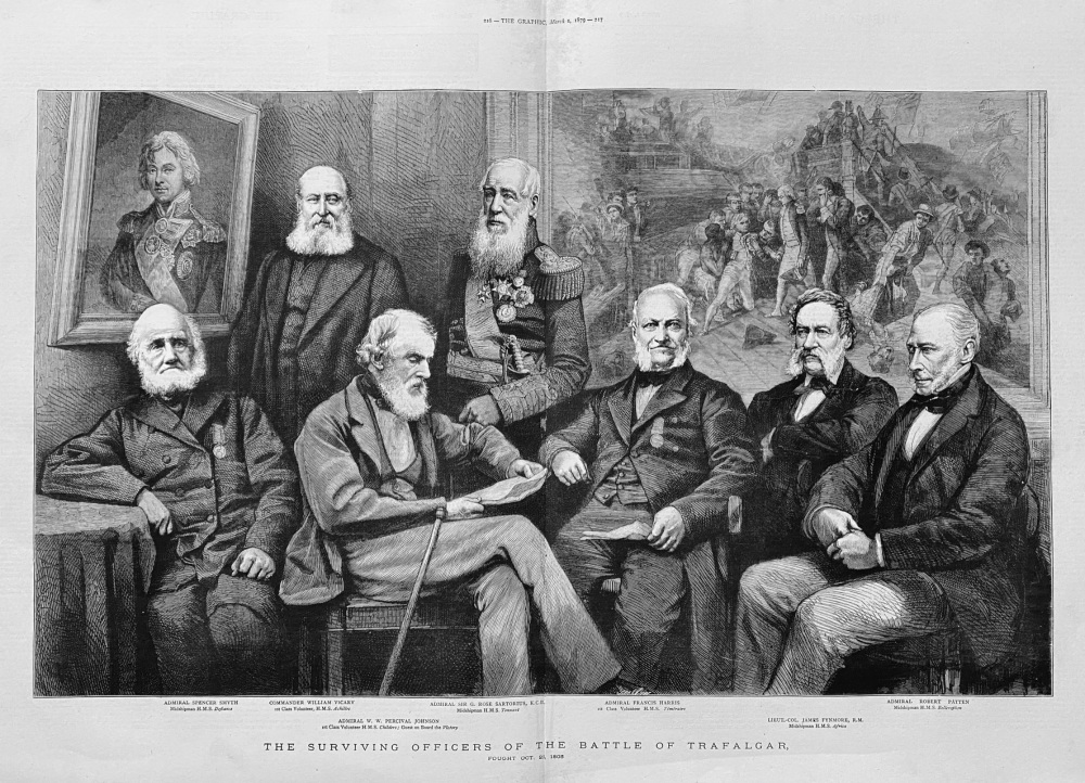 The Surviving Officers of the Battle of Trafalgar, fought October 21st, 1805.