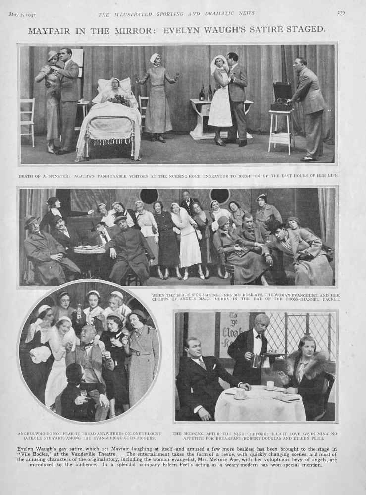 Mayfair in the Mirror :  Evelyn Waugh's Satire Staged.  1932.