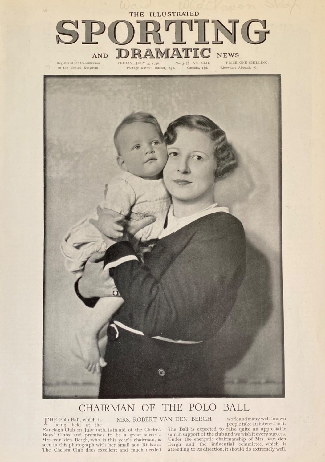 The Illustrated Sporting and Dramatic News - July 3, 1936