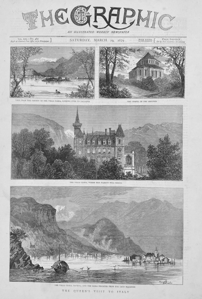 The Queen's Visit to Italy.  1879.