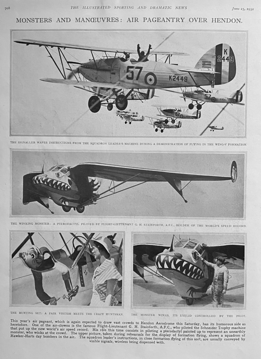 Monsters and Manoeuvres :  Air Pageantry over Hendon. 1932.