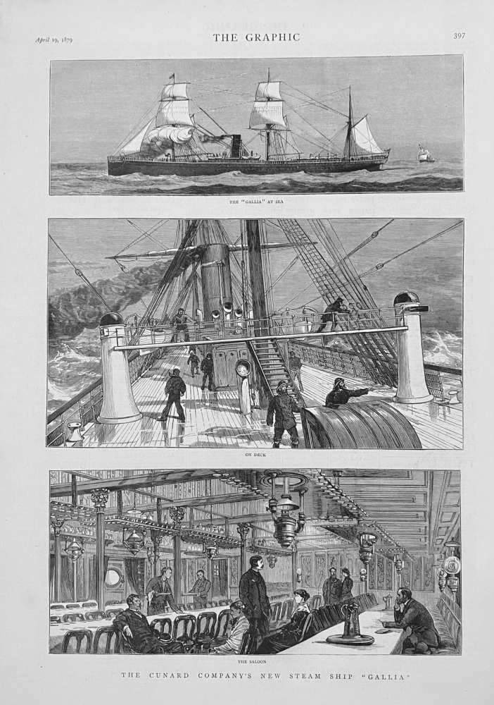 The Cunard Company's New Steam Ship  "Gallia".