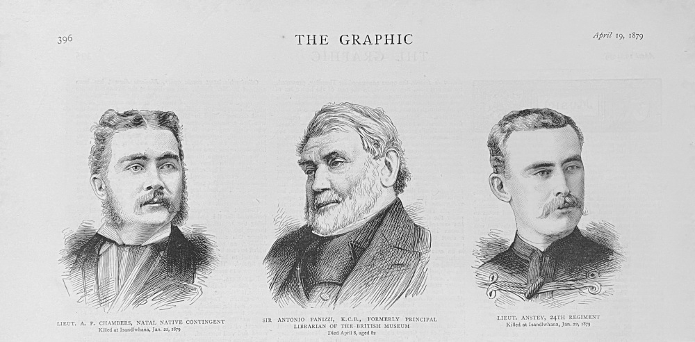 Sir Antonio Panizzi,  K.C.B.,  Formerly Principal Librarian of the British Museum. 1879.