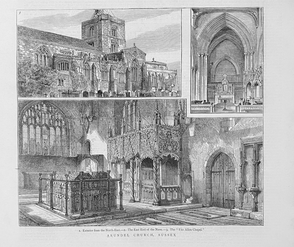 Arundel Church, Sussex.  1879.