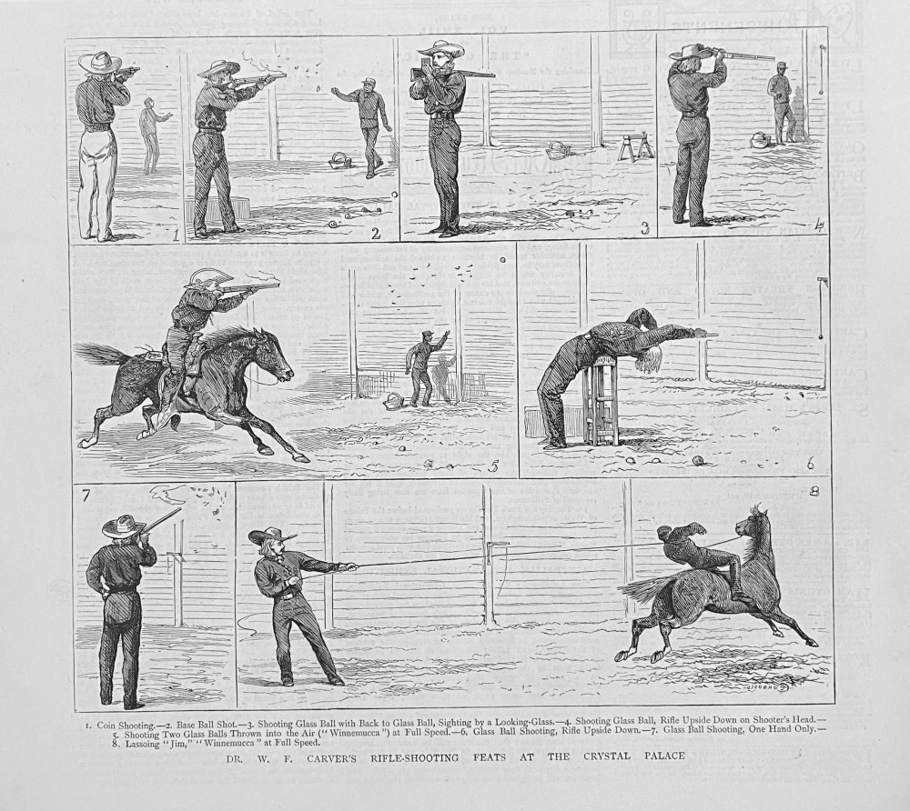 Dr. W. F. Carver's  Rifle-Shooting Feats at the Crystal Palace.  1879.