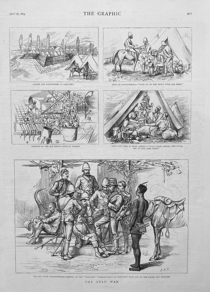 The Zulu War.  1879.