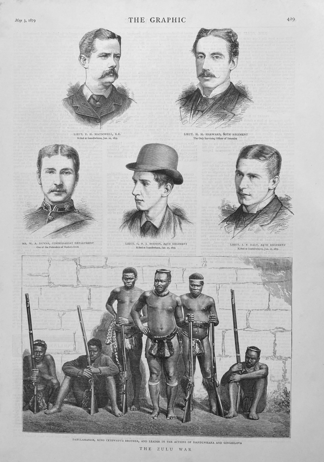 The Zulu War,  May 3rd, 1879.