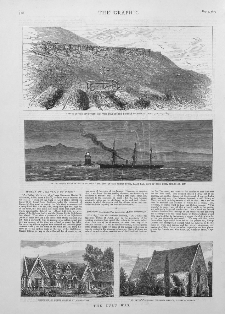 The Zulu War.  May 3rd, 1879.