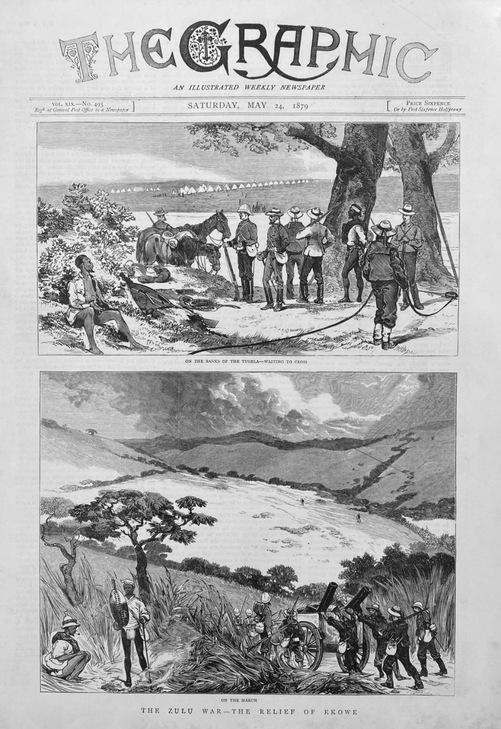 The Zulu War - The Relief of Ekowe.  1879.