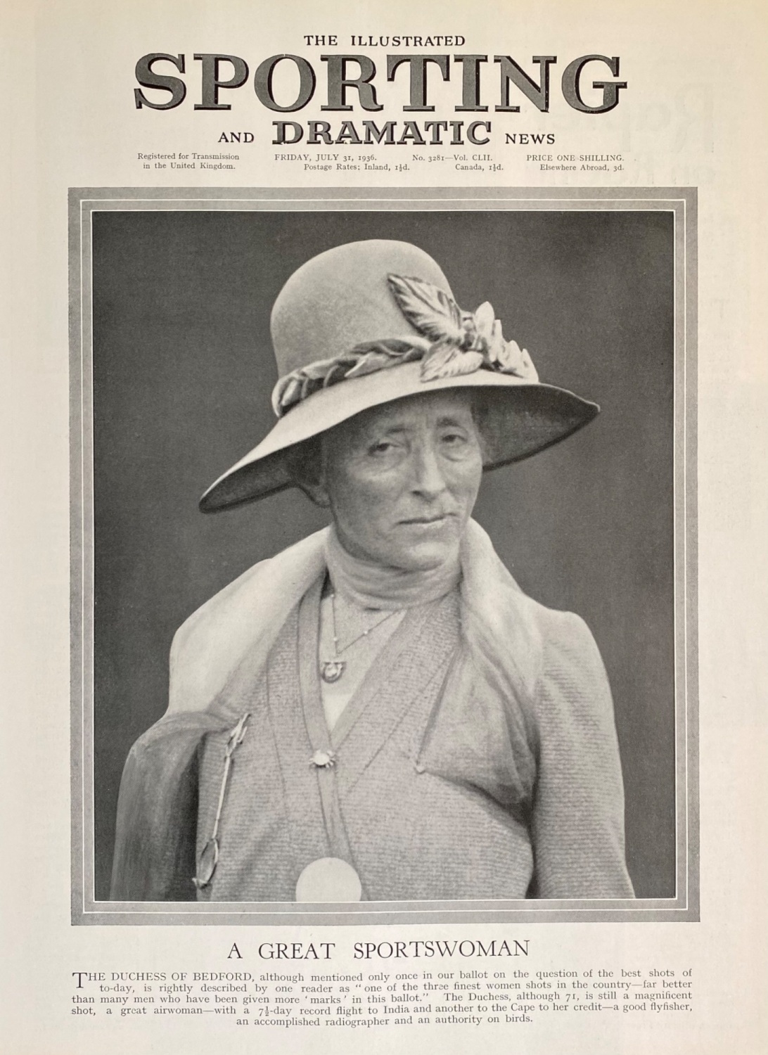 The Illustrated Sporting and Dramatic News, July 31, 1936