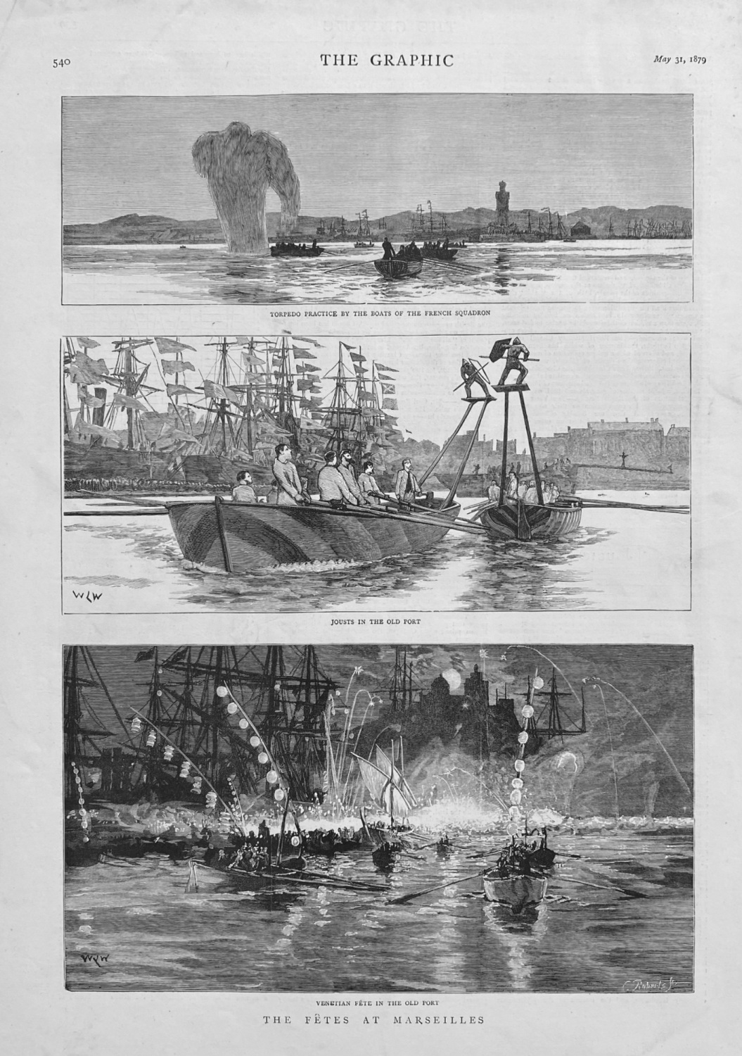 The Fetes at Marseilles.  1879.