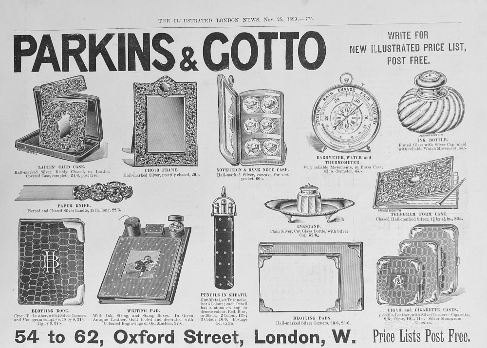 Parkins & Gotto - 1899