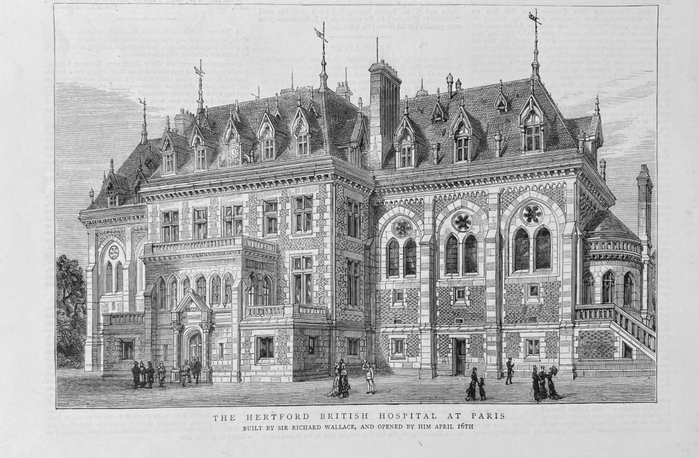 The Hertford British Hospital at Paris.  1879.