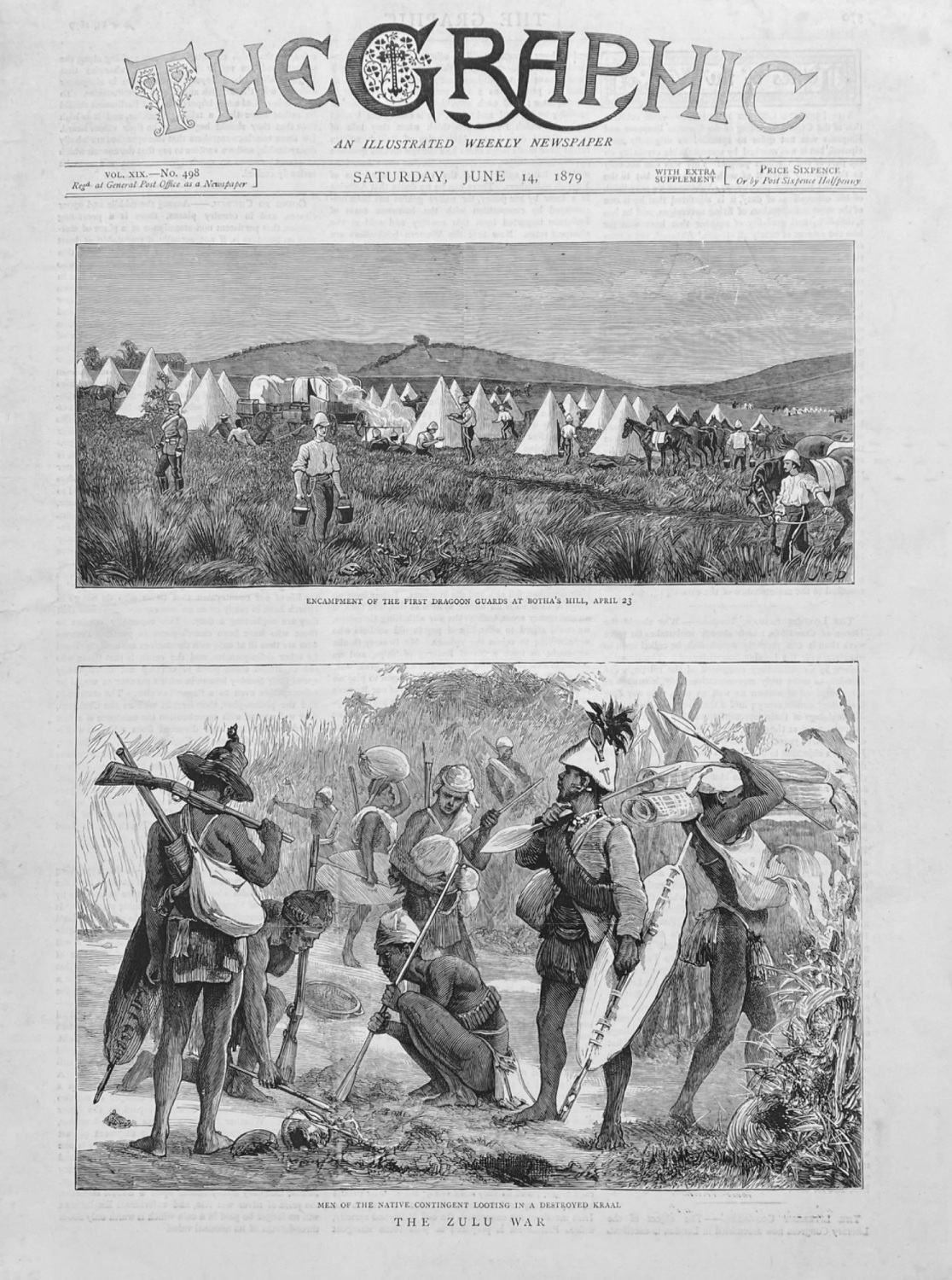 The Zulu War,  June 1879.