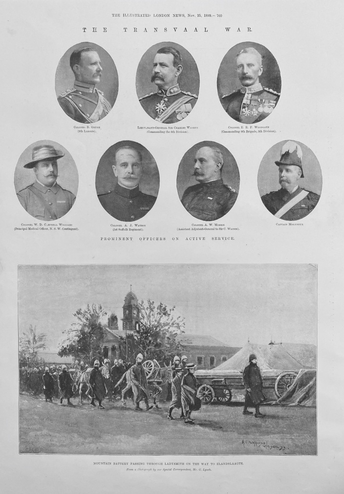 Prominent Officers on Active Service in the Transvaal War - 1899