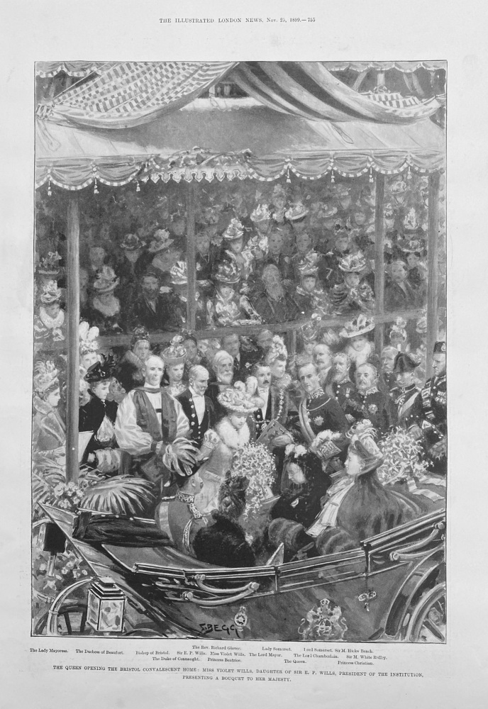 The Queen opening the Bristol Convalescent Home - 1899