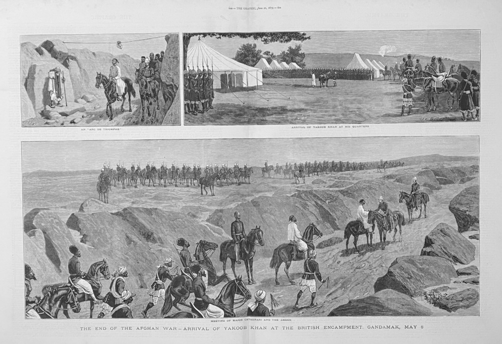 The End of the Afghan War - Arrival of Yakoob Khan at the British Encampment, Gandamak, May 8th 1879.