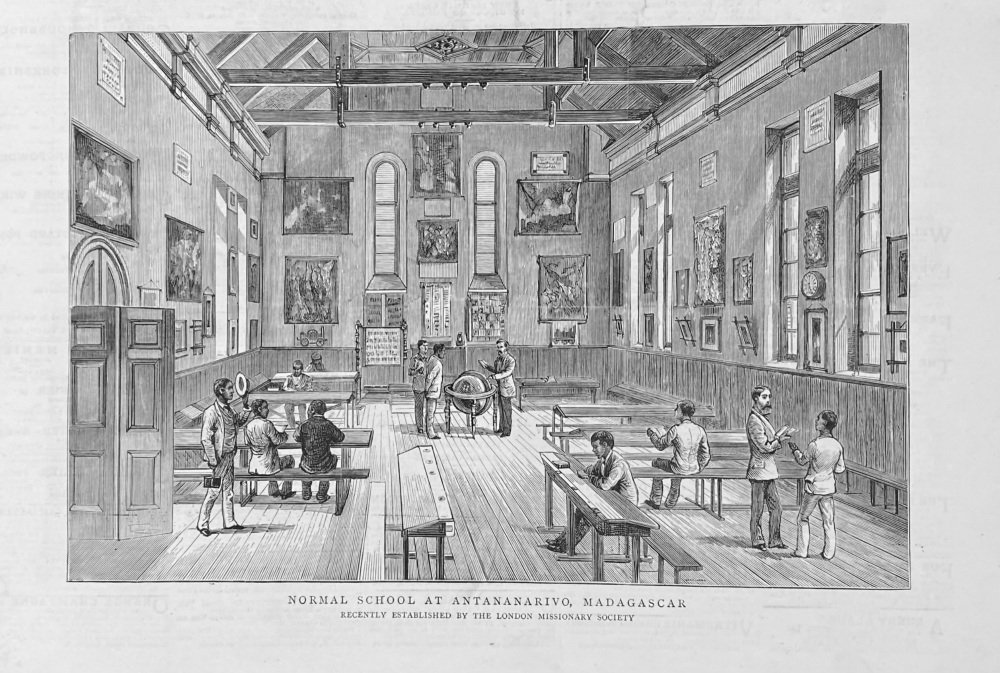Normal School at Antananarivo,  Madagascar.  1879.